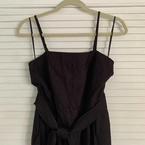 J.Crew Wide Leg Linen Jumpsuit Brown Size 4 - Picture 8 of 10